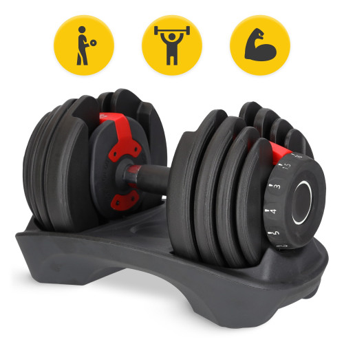 Гантель  4FIZJO Premium 1.5-16 кг с регулируемым весом - фото №7